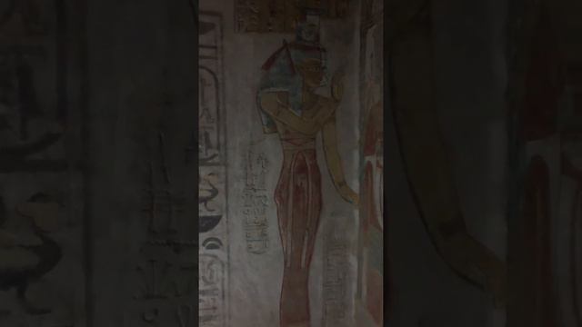 inside the beauty tomb in valley of Kings in Luxor city