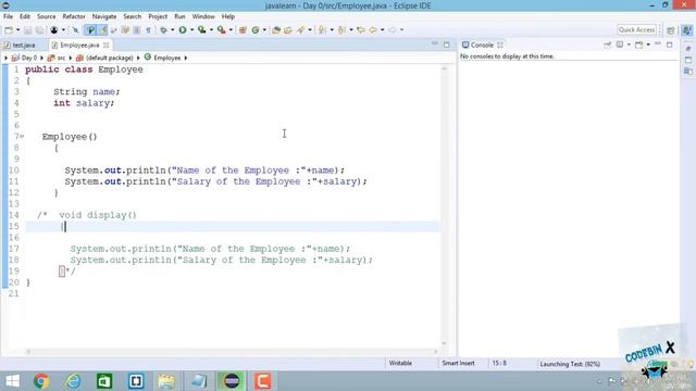 Java  Course in Tamil(Beginners)|Constructor Overloading|default Constructor in Practical|CodebinX