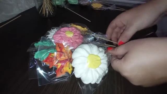 Как упаковать букет! Букет из пряниках! Букет для учителя из пряников// сборка сладкого букета