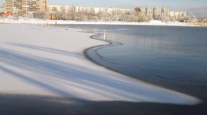 Камышин. Река Камышинка замерзла