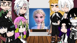 Hashira react to the uppermoons/gacha/demon slayer/kny