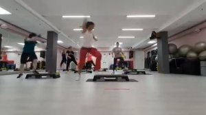 степ аэробика лёгкая связка / step aerobic