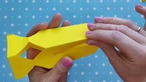 КОНФЕТА - КОРОБОЧКА С СЮРПРИЗОМ из бумаги