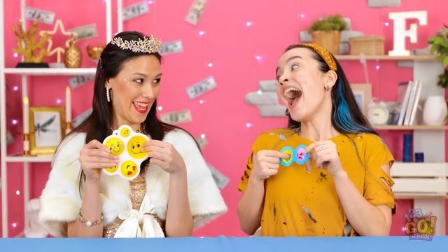 MEGA RICH vs BROKE ART CHALLENGE || Painting Hacks And Art Ideas by 123!GO SCHOOL смотреть онлайн