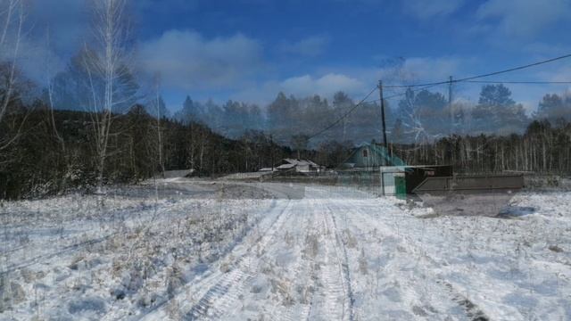 Посёлок Октябрьский, в Усольском районе. Зимние красоты таёжной глубинки.