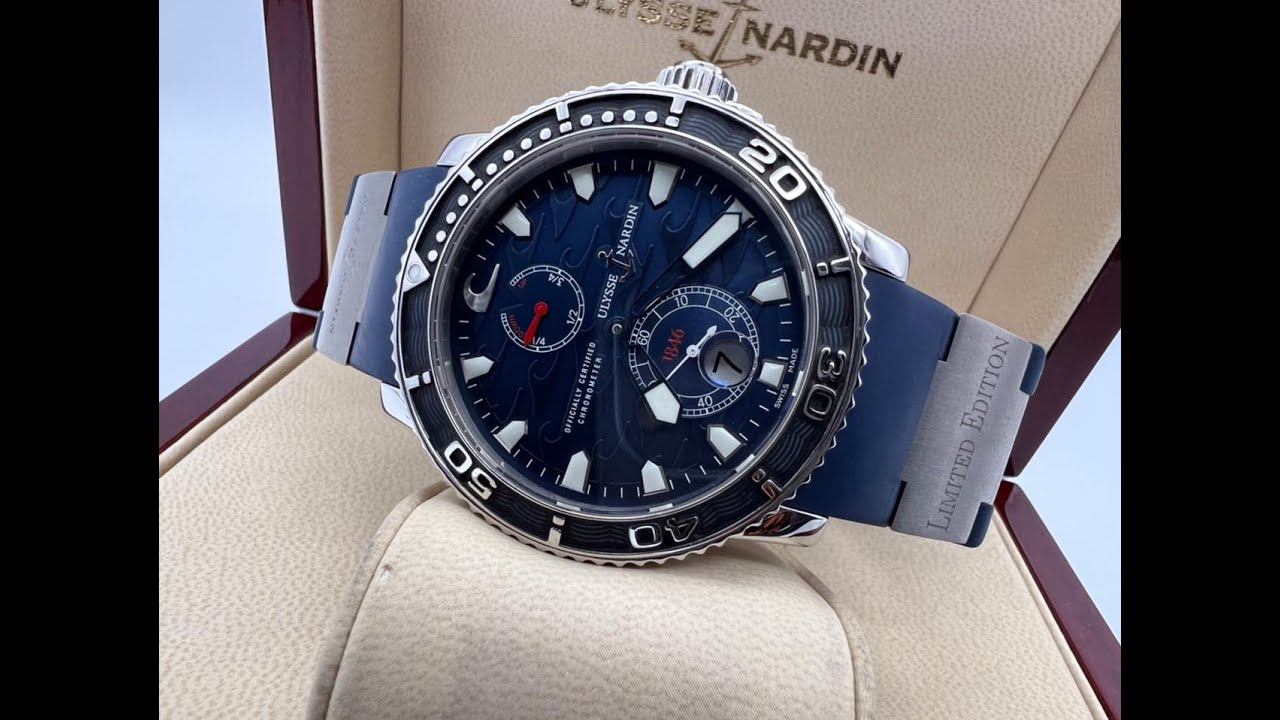 Ulysse Nardin Marine Diver Blue Surf Limited Edition 42.7 mm 263-36LE-3 смотреть онлайн