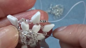 Beaded Snowflake Beadweaving Tutorial Using Kite Beads