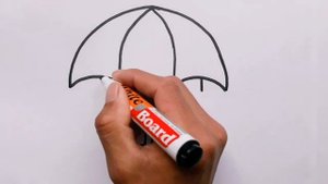 Как нарисовать Милый Зонтик  легко и просто ? Урок рисования для детей, ☔?