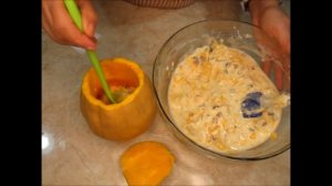 Тыква, запеченная в духовке целиком  Два десерта.Whole oven baked pumpkin ღუმელში გამომცხვარი გოგრა