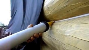 Конопатка дома акриловым герметиком Perma-Chink | Деко Арт Мастер