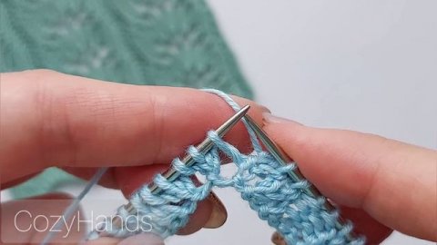 Лёгкий эффектный ажурный узор спицами 🌼 Справятся даже начинающие