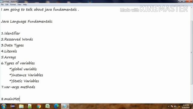 #1 Java Language fundamentals Part 1| Java for Beginners | Components of Java Language | Core Java