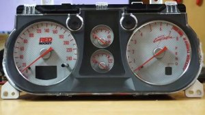 Mitsubishi Airtrek пересвет приборной панели авторская работа))))