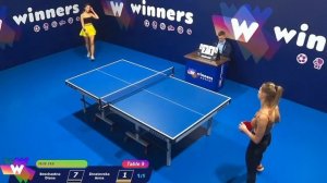 Настольный теннис.Красивые девушки.Бесчастная - Игнатовская.Table tennis. Beautiful girls