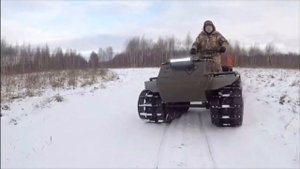 БУРЛАК-M ГРИЗЛИ МОТОВЕЗДЕХОД НА КОМБИНИРОВАННОЙ КОЛЕСНО-ГУСЕНИЧНОЙ ПОДВЕСКЕ В КОМПЛЕКТЕ С ПРИЦЕПОМ