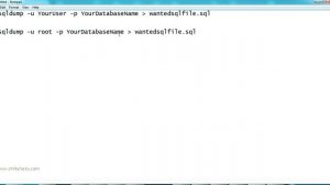 Export mysql database as .sql