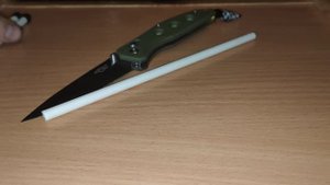 Карманный мусат, точилка. Бюджетный мусат-косточка своим руками.