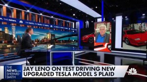 Jay Leno tries to break record in Tesla's new Model S Plaid on 'Jay Leno's Garage'