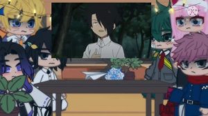 ?Anime characters reacts to The Promised Neverland voice-over parody?|| Gacha reacts ||?️??️