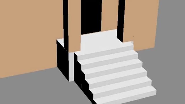 411-001 3D модель крылечка смотреть онлайн