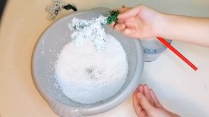ПЕРЕДЕЛКА ЕЛКИ / КАК СДЕЛАТЬ СНЕГ СВОИМИ РУКАМИ/ КАК СДЕЛАТЬ ЗАСНЕЖЕННУЮ ЕЛКУ