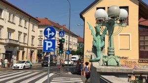 Ljubljana Slovenia From Dragon Bridge "The Most Friendly Slavic City"