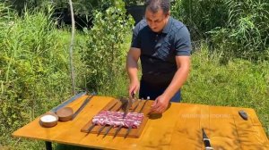 ШАШЛЫК НАПОЛЕОН / ЛУЧШИЙ РЕЦЕПТ КЕБАБА НА ГРИЛЕ / ВКУСНАЯ ЕДА В ДИКОЙ ПРИРОДЕ
