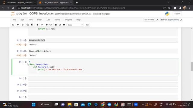 Types of method and Inheritance - Code implementation using Python || DSA using Python || Day-2