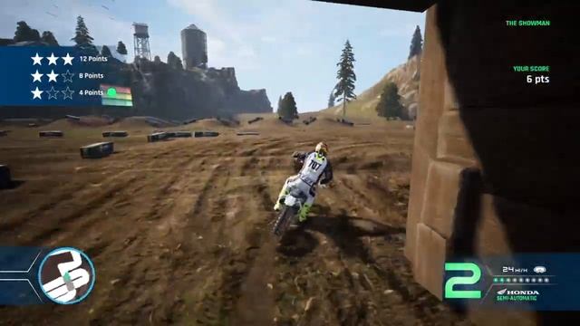 Monster Energy Supercross - The Official Videogame 4 - Training - THE SHOWMAN - 3 Stars (Level 4) смотреть онлайн