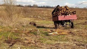 муравей с китайским двигателем 125 кубов в работе. 2 часть