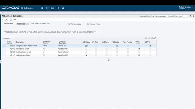 JD Edwards EnterpriseOne (JDE) PrintCue Attachment Printing Utility Solution смотреть онлайн