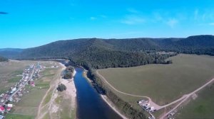 Гафурийский район, деревня Таш Асты  Полет на квадракоптере