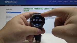 How to Change Date & Time in SAMSUNG Gear S3 Frontier - Time Settings