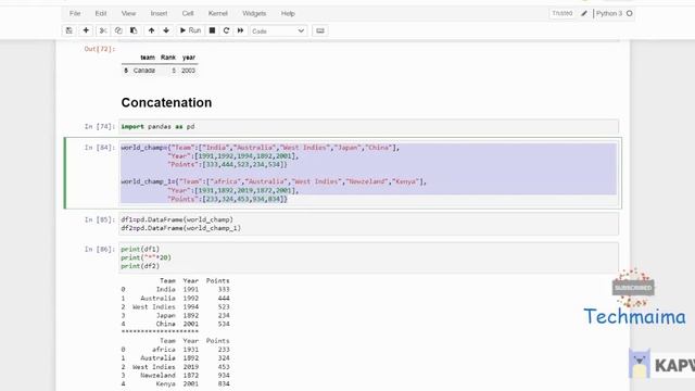 Data Manipulation in Python Explained! | Python course for beginners | Techmaima - in Tamil