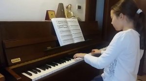 Czerny piano studies etude 10. Черни этюд 10.  Pavanello Alessia 10 y.o.
