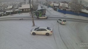 Момент ДТП ул. Некрасова   22.12.2023
