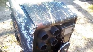 Китайская дизельная автономка для отопления зимней палатки .