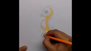 Как нарисовать морского конька. Рисуем просто