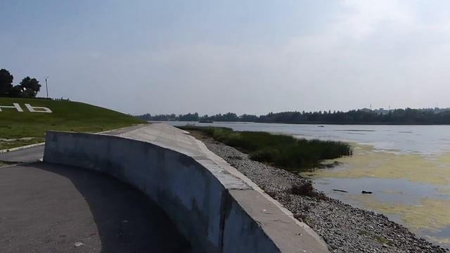 Набережная реки Сызранка в городе Сызрань.