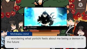Hashira Sengoku era react to Kokushibo/Michikatsu|Gacha Club|Demon slayer|spoilers|Au|