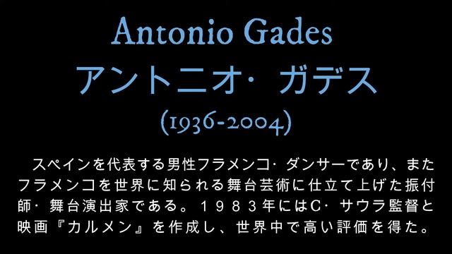 ⑬　フラメンコの踊り手／C・アマジャ／A・ガデス смотреть онлайн