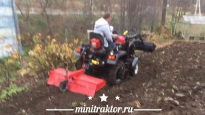 Минитрактор Landformer T 18 LUX вспашка и фрезеровка участка