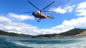 Спуск с вертолёта в море 23.08.2024