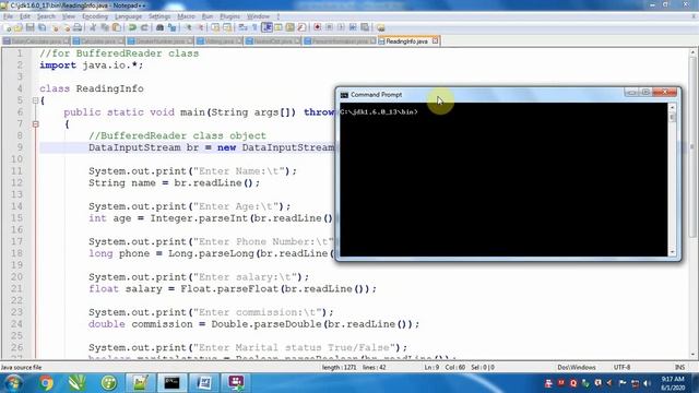 Java Introduction   Part 5   Reading Data  by DataInputStream Class in java programming