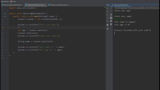 Class Scanner problems in Java - Возможные ошибки при работе с классом Сканер смотреть онлайн