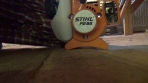 Запуск газонокосилки Stihl FS 55