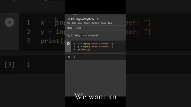 int input in python| integer input in python| python for beginners