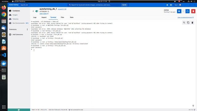 Create sql backup of MySQL db from vscode, docker and laravel смотреть онлайн