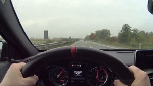 MB GLA 45 AMG Top Speed German Autobahn