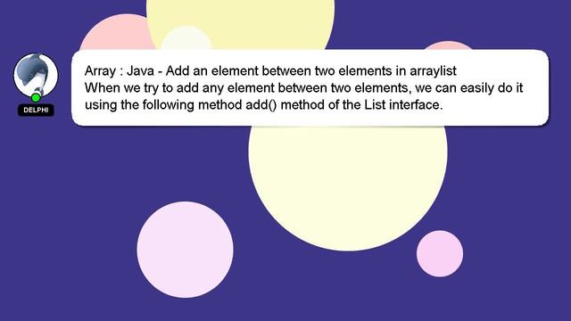 Array : Java - Add an element between two elements in arraylist